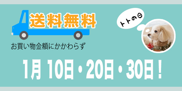 送料無料のお知らせ